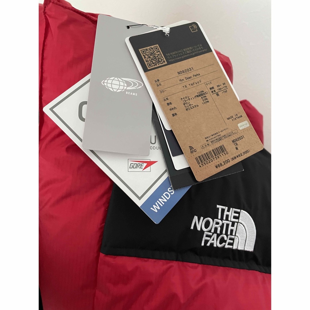 新品 THE NORTH FACE ヒムダウンパーカ ホライズンレッド M