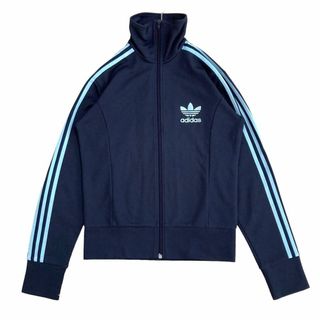 9880 adidasトラックジャケット ヨーロッパモデルネイビー/ブルー S