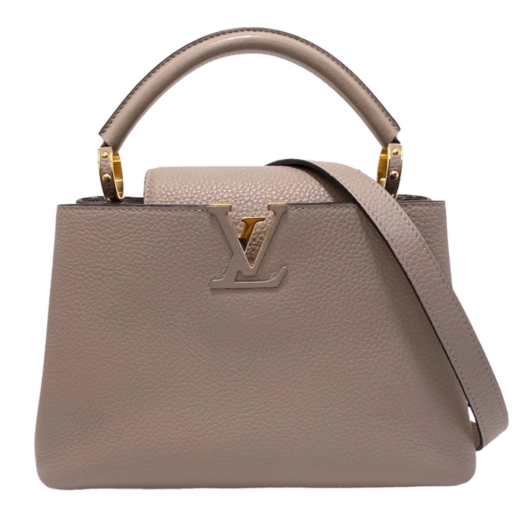 LOUIS VUITTON(ルイヴィトン)の【限定価格】LOUIS VUITTON ルイヴィトン 2WAY カプシーヌBB ハンドバッグ ショルダーバッグ ベージュ 小さめ かばん 鞄 M94634  トリヨンレザー   ガレ ゴールド金具 レディース 定番【中古品】 レディースのバッグ(ショルダーバッグ)の商品写真