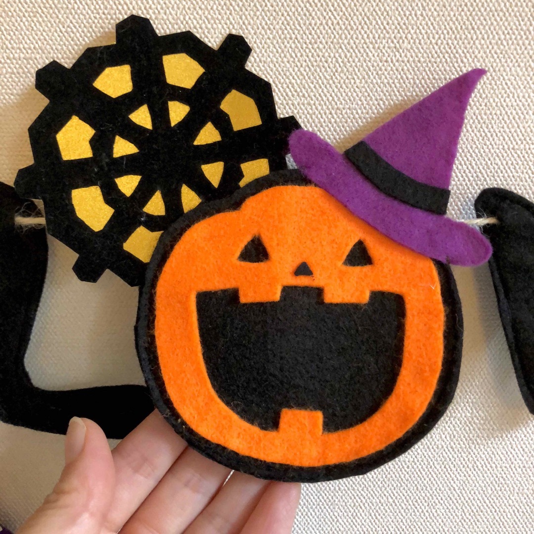 ハロウィンガーランドA 10月 ハンドメイドのキッズ/ベビー(おもちゃ/雑貨)の商品写真