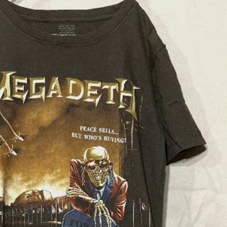 ミュージックティー(MUSIC TEE)のMEGADETH Tシャツ S 即購入OK(Tシャツ/カットソー(半袖/袖なし))