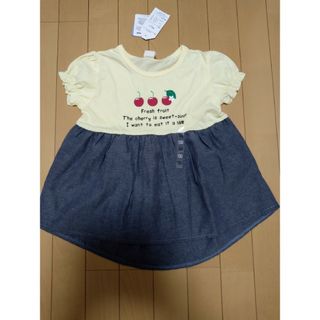 新品　 ワンピース　女の子 130　material blue bis(ワンピース)