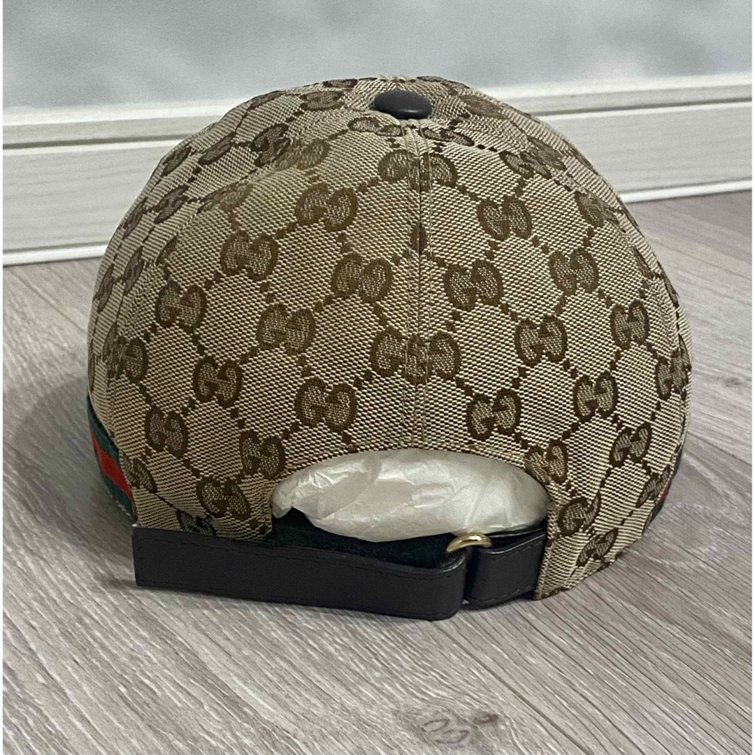 Gucci - GUCCI グッチ ベースボールキャップ GGキャンバス 帽子 S 付属