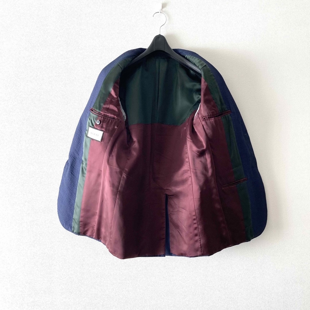 16.Resort■GUCCI/グッチ テーラードジャケット シルク100% 2