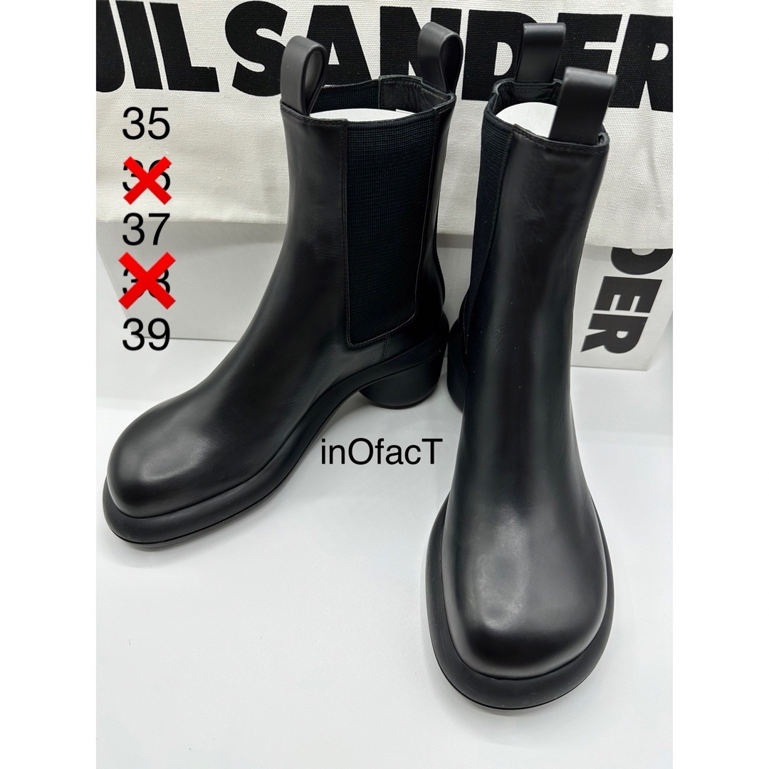 JIL SANDER 22AW ジルサンダー アンクルブーツ ブラック