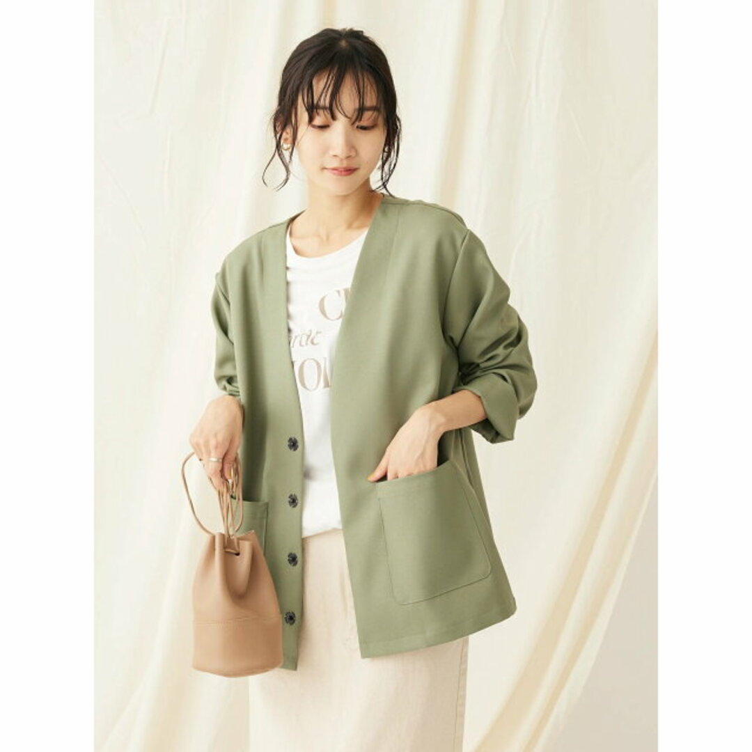 CRAFT STANDARD BOUTIQUE - 【カーキ】【イージーケア】Vネック