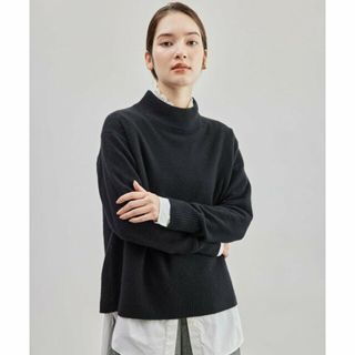 ロペ(ROPE’)の【ブラック（01）】【高評価】カシミヤブレンド ビルドネックニット(ニット/セーター)