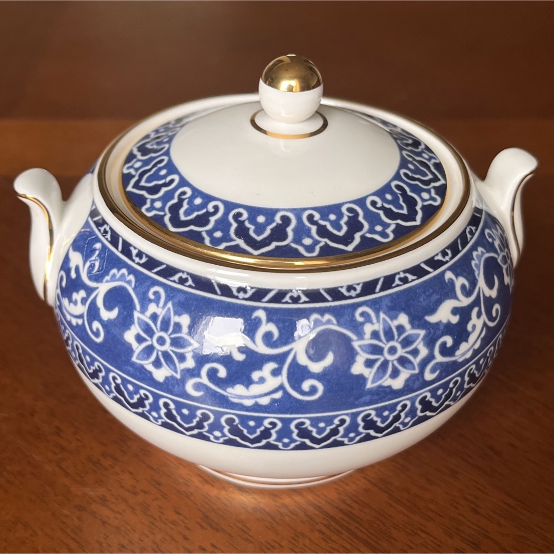 Wedgwood ウェッジウッド フロレンティーン ターコイズ ポット 黒壺