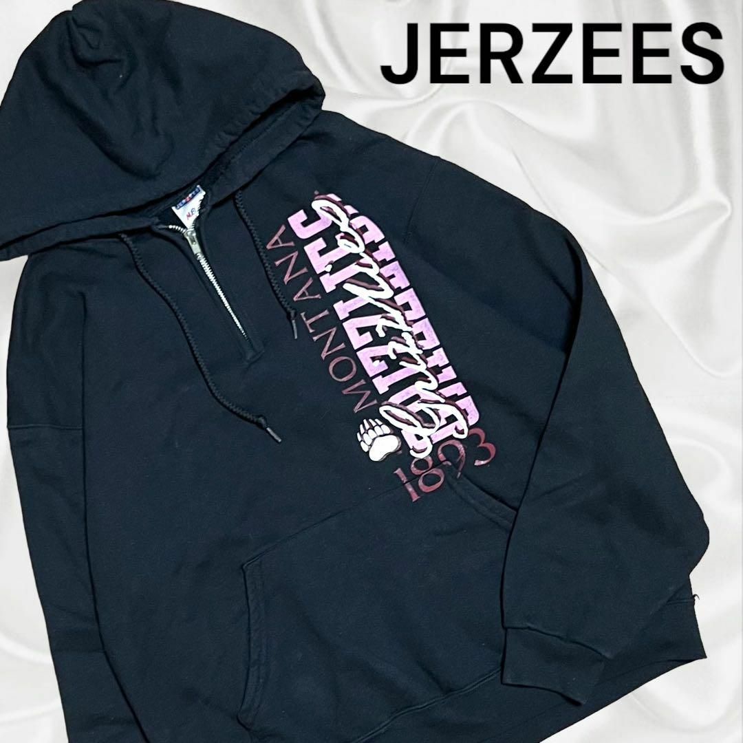 JERZEES(ジャージーズ)のJERZEES★希少 ヴィンテージ ハーフジップ アメフト カレッジ パーカー メンズのトップス(パーカー)の商品写真