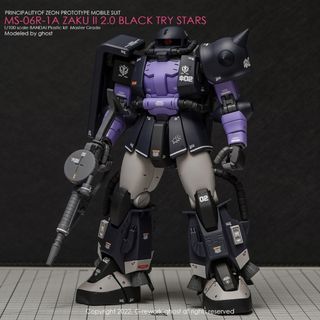 MG 1/100 MS-06R-1A 黒い三連星高機動型ザクII Ver.2.0の通販 by