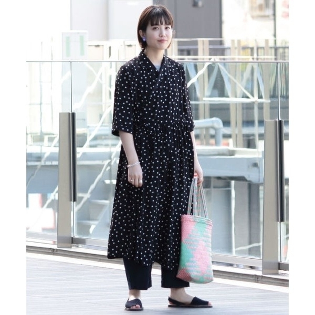 BEAMS BOY - ☆BEAMS BOY ドット カシュクール ガウン ロング BEAMS BOY - ☆BEAMS BOY ドット カシュクール ガウン ロング