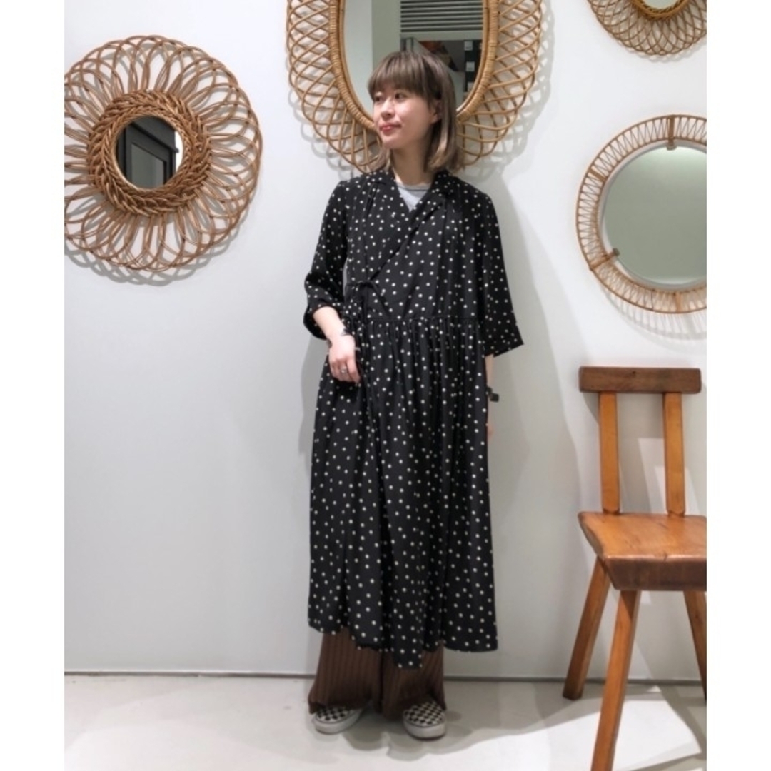 BEAMS BOY - ☆BEAMS BOY ドット カシュクール ガウン ロング BEAMS BOY - ☆BEAMS BOY ドット カシュクール ガウン ロング