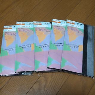 カネボウ(Kanebo)の【あきぱぱ様専用】カネボウ パンティストッキング ベルパワー ブラック5足セット(タイツ/ストッキング)