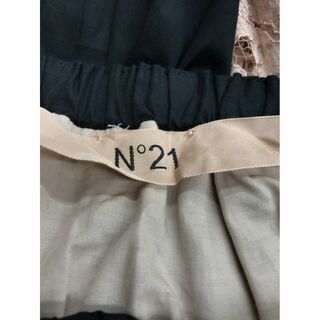 N°21 ヌメロヴェントゥーノ☆フラワーレース切替プリーツロングスカート