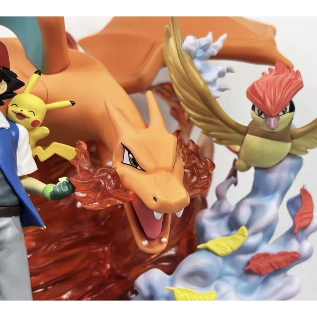 サトシ リザードン ポケモン フィギュア PVC製品 ガレージキット サトシ リザードン ポケモン フィギュア PVC製品 ガレージキット