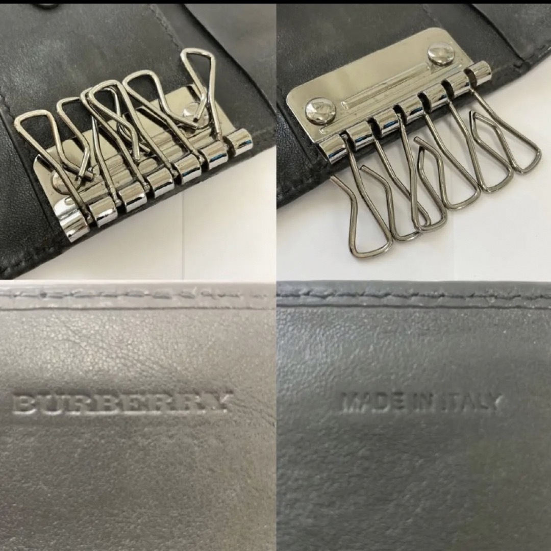 Burberry バーバリー 6連キーケース 鍵入れ ブラック 黒