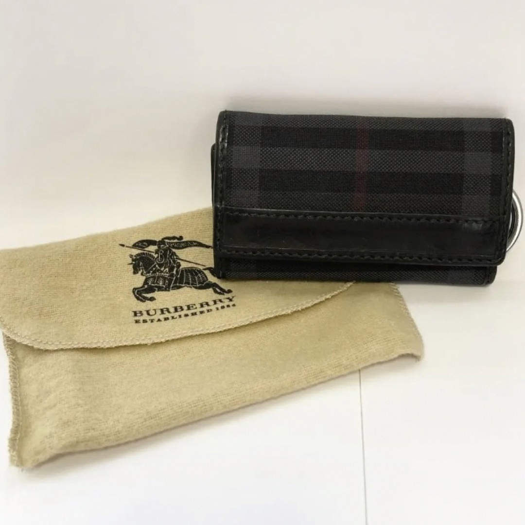 Burberry バーバリー 6連キーケース 鍵入れ ブラック 黒 | フリマアプリ ラクマ