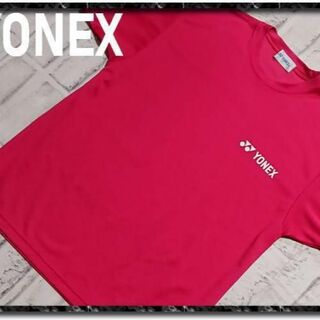 ヨネックス(YONEX)のヨネックス　ロゴプリント半袖Tシャツ　赤(Tシャツ/カットソー(半袖/袖なし))