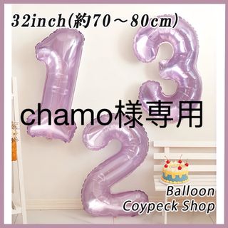 chamo様専用(数字の3のパープル)(ウェルカムボード)