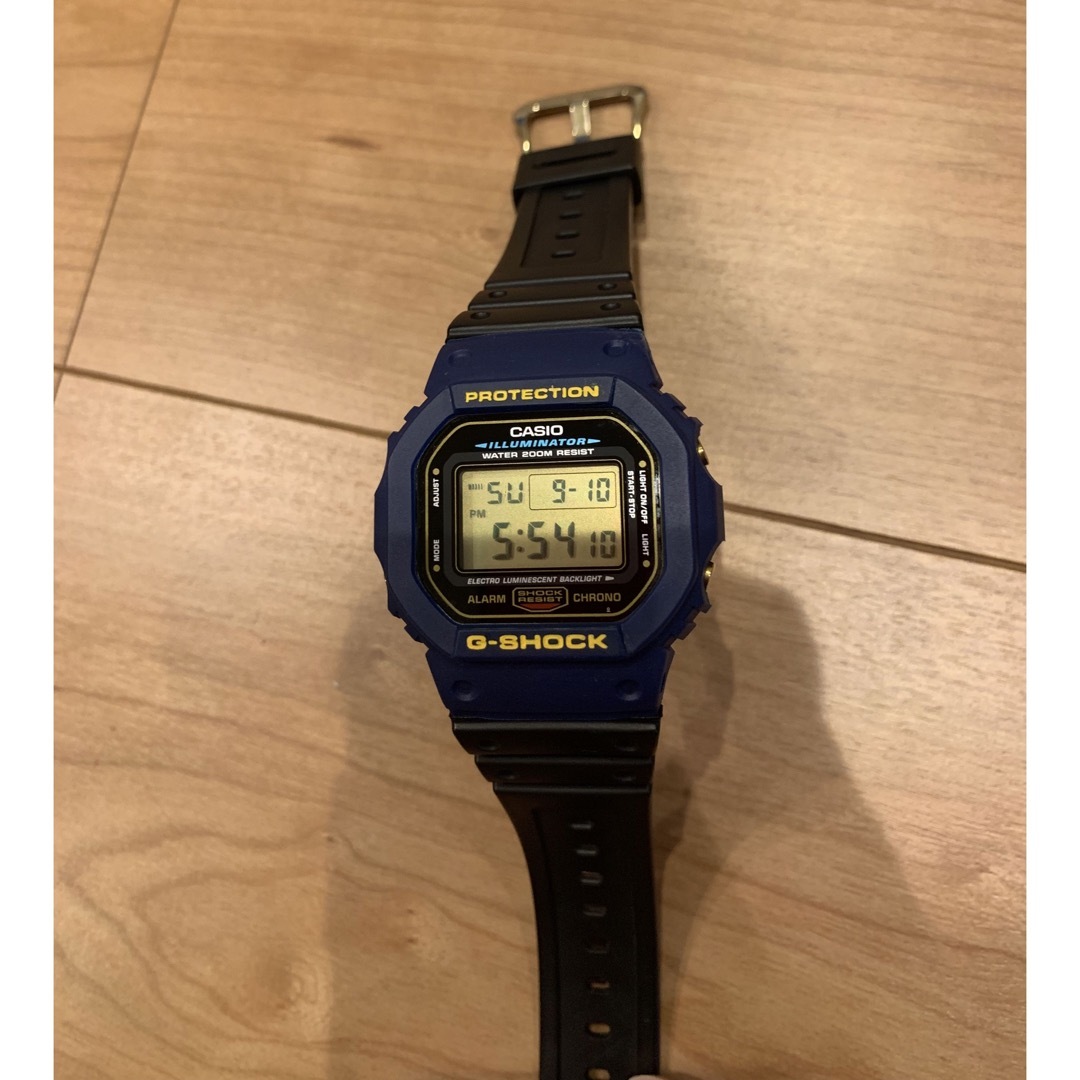 CASIO G-SHOCK DW-5600 ゴールド液晶 カスタム ブルーの通販 by CASIO G-SHOCK DW-5600 ゴールド液晶 カスタム ブルーの通販 by