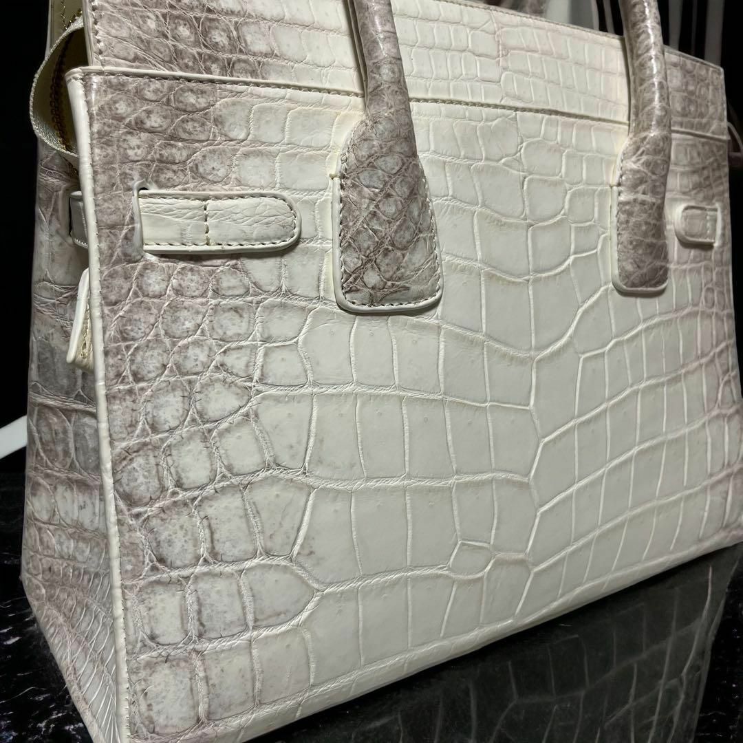 【特別価格】ヒマラヤクロコ30cm 2way ヒマラヤクロコ クロコダイルバック
