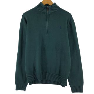 ラルフローレン(Ralph Lauren)の古着 ラルフローレン Ralph Lauren POLO RALPH LAUREN コットンニットハーフジップセーター メンズXL /eaa369601(ニット/セーター)