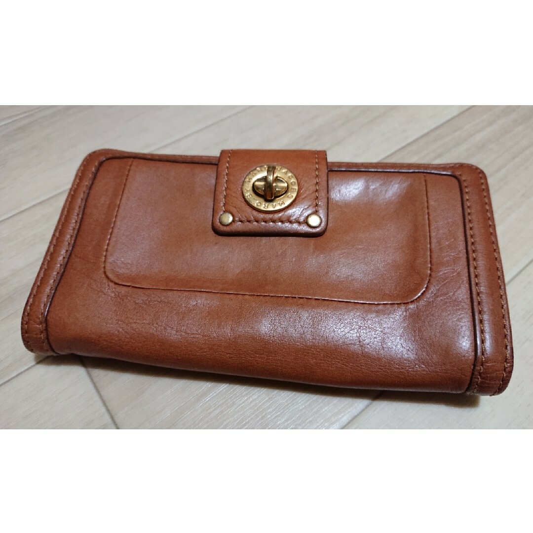 MARC BY MARC JACOBS(マークバイマークジェイコブス)のUSED／マークジェイコブス レザーウォレット 長財布 レディースのファッション小物(財布)の商品写真