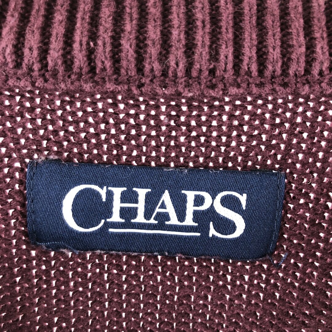 チャップス CHAPS ボーダー柄 コットンニットセーター メンズXL /eaa367998