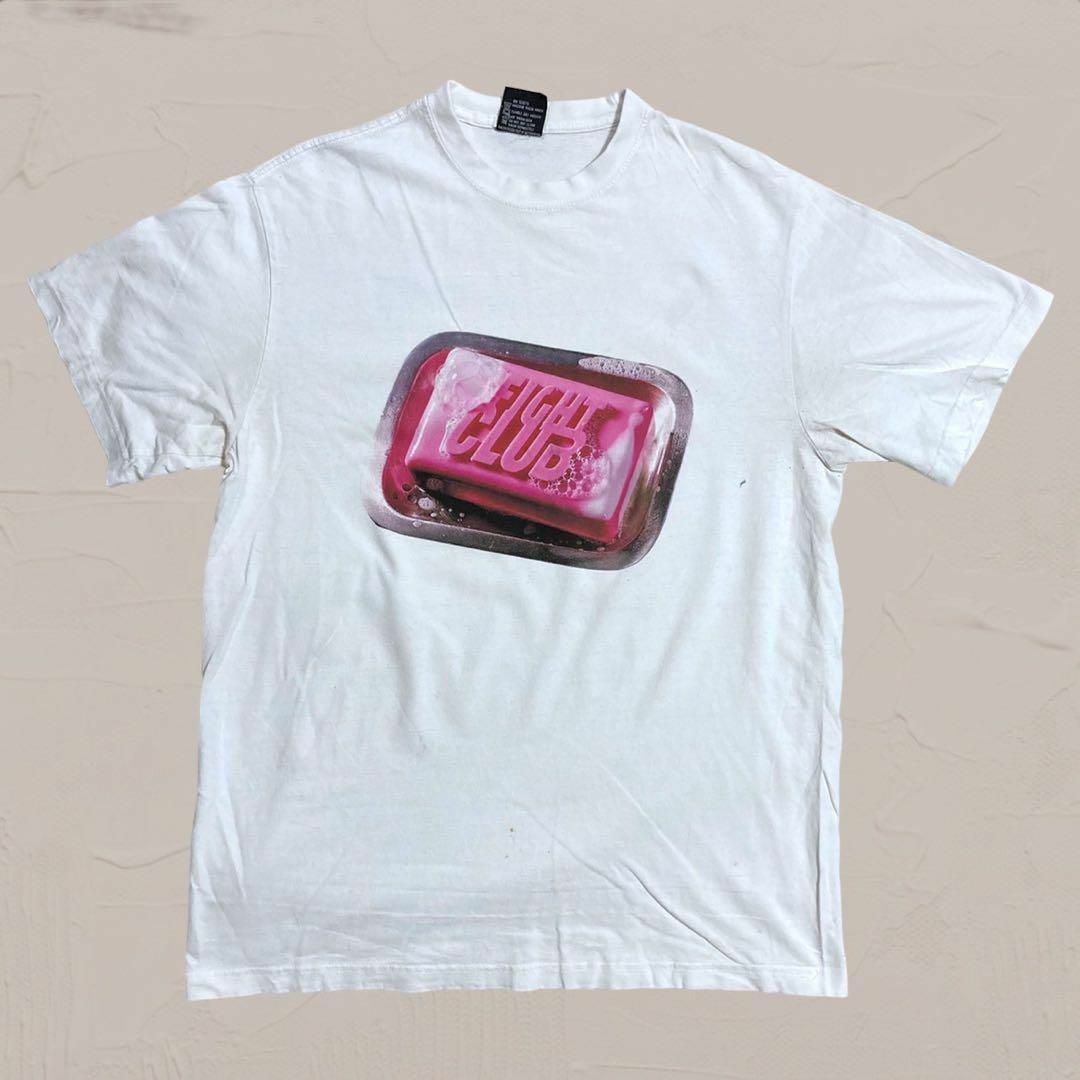 WHC ムービー Tシャツ 白 ファイトクラブ FIGHT CLUB 映画の通販 WHC ムービー Tシャツ 白 ファイトクラブ FIGHT CLUB 映画の通販