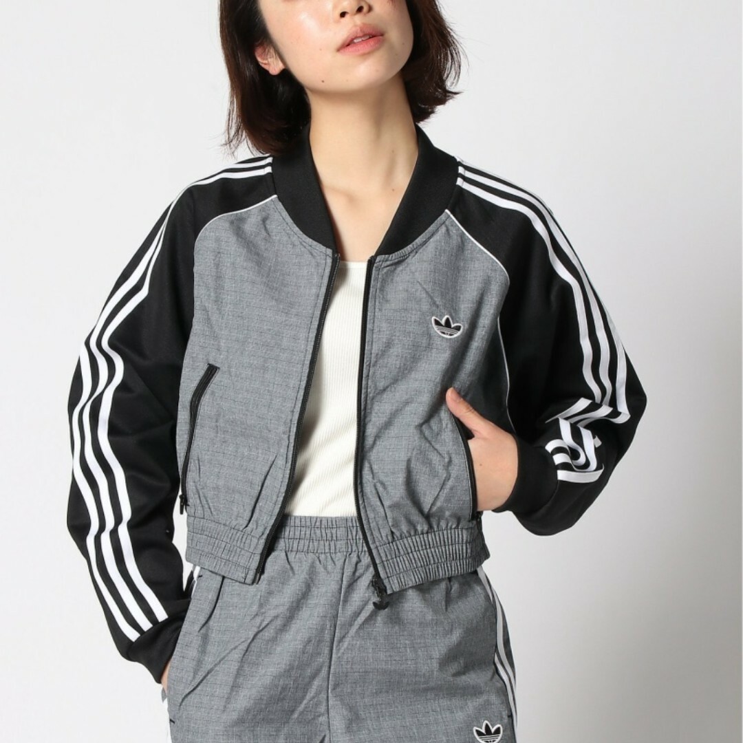 【adidas】クロップド トラックトップス(S) 1