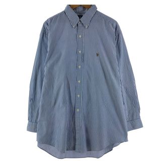 ラルフローレン(Ralph Lauren)の古着 ラルフローレン Ralph Lauren YARMOUTH 長袖 ボタンダウンストライプシャツ メンズXXL /eaa371474(シャツ)