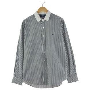 ラルフローレン(Ralph Lauren)の古着 ラルフローレン Ralph Lauren POLO by Ralph Lauren 長袖 コットンストライプシャツ メンズXL /eaa371478(シャツ)