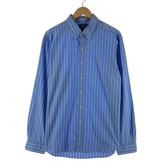 ラルフローレン(Ralph Lauren)の古着 ラルフローレン Ralph Lauren CUSTOM FIT 長袖 ボタンダウンストライプシャツ メンズXL /eaa371479(シャツ)