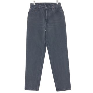 リーバイス(Levi's)の古着 90年代 リーバイス Levi's 550 RELAXED FIT TAPERED LEG ブラックデニム テーパードデニムパンツ USA製 レディースL(w30) ヴィンテージ /taa000680(デニム/ジーンズ)