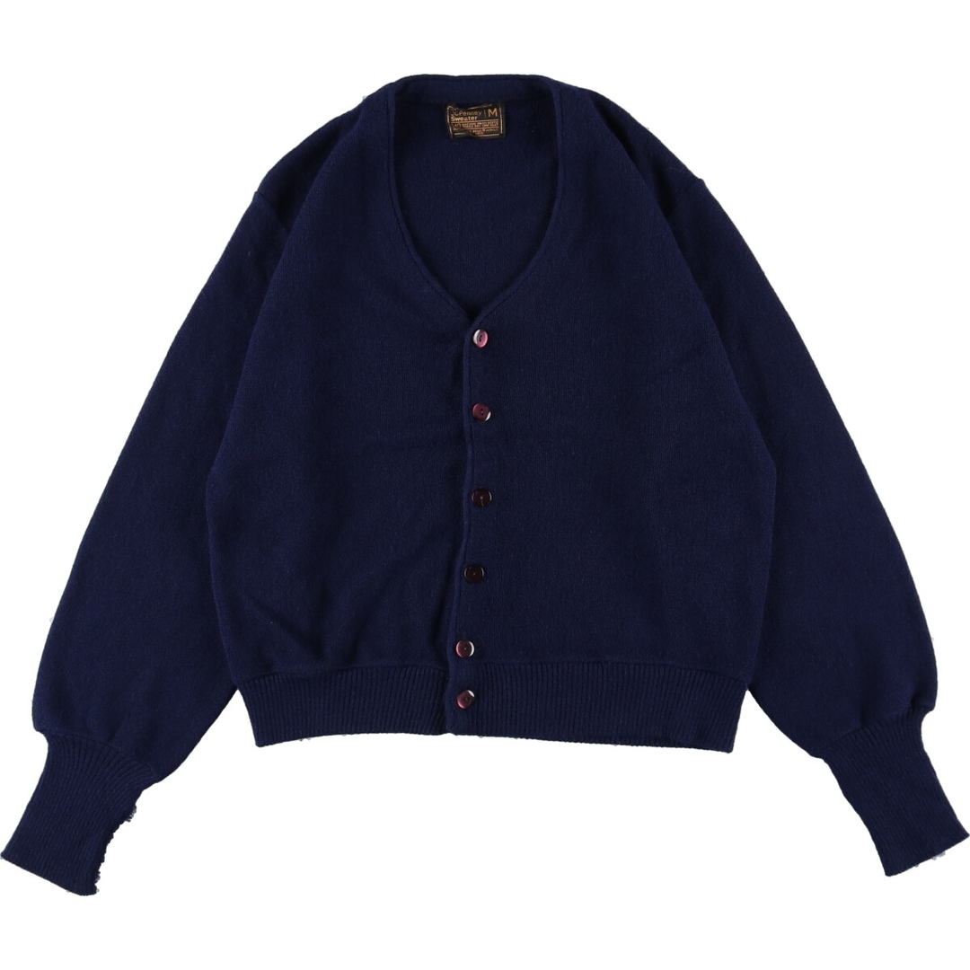 The JCPenney Sweater アクリルニットカーディガン メンズM /eaa367949