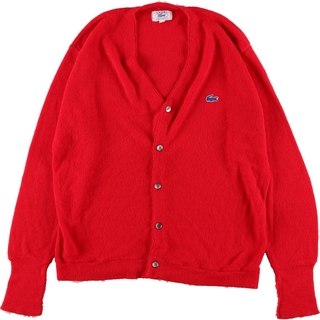 ラコステ(LACOSTE)の古着 80年代 ラコステ LACOSTE IZOD アクリルニットカーディガン メンズL ヴィンテージ /eaa369924(カーディガン)