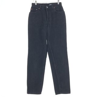 リーバイス(Levi's)の古着 00年代 リーバイス Levi's 550 RELAXED FIT TAPERED LEG ブラックデニム テーパードデニムパンツ USA製 レディースL(w28) /taa000839(デニム/ジーンズ)