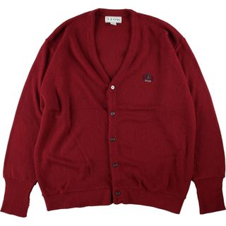 アイゾッド IZOD アクリルニットカーディガン USA製 メンズXXL /eaa369974