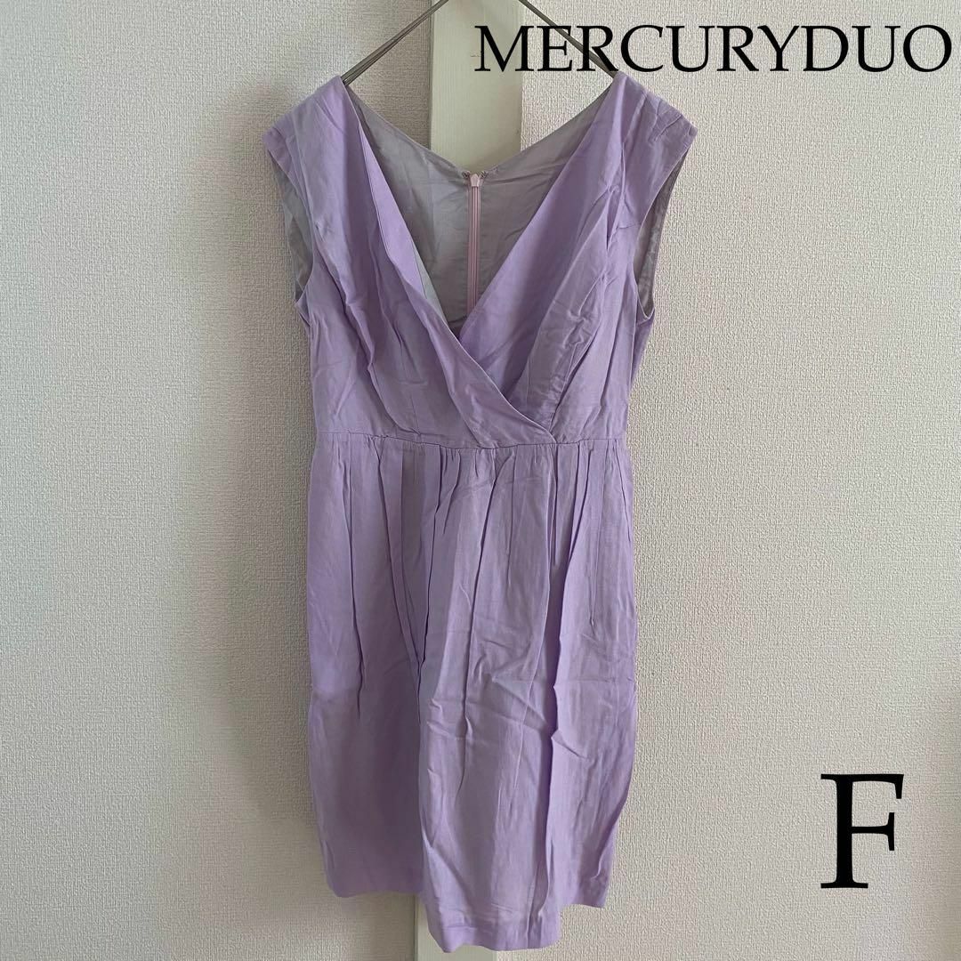 MERCURYDUO(マーキュリーデュオ)のMERCURYDUO（マーキュリーデュオ） 　ノースリーブワンピース レディースのワンピース(ミニワンピース)の商品写真