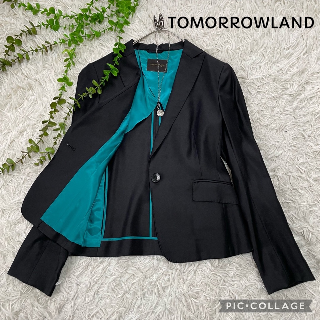 TOMORROWLAND トゥモローランド １ボタンテーラードジャケット