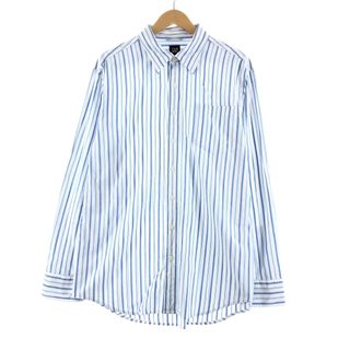 ギャップ(GAP)の古着 ギャップ GAP 長袖 ストライプシャツ メンズXL /eaa366133(シャツ)