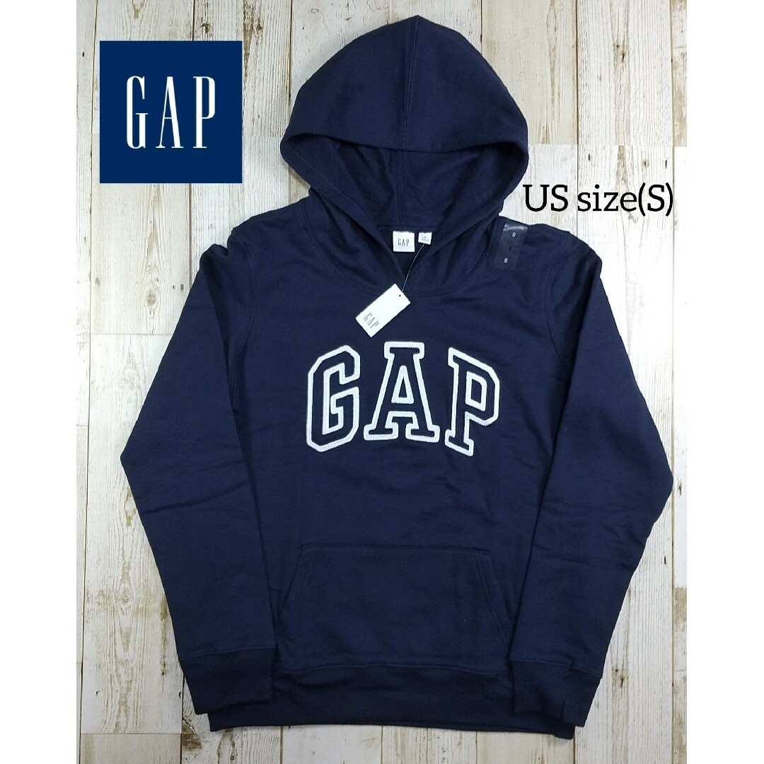 GAP(ギャップ)の【GAP】GAPロゴ フードパーカー 裏起毛 USsize(S) レディースのトップス(パーカー)の商品写真