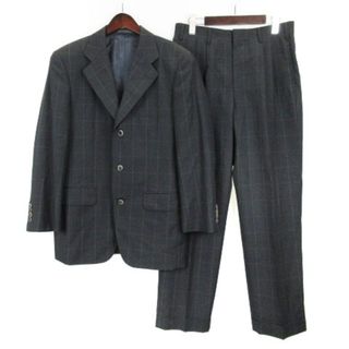 ゼニア Zegna スーツ フォーマル ジャケット パンツ チェック グレー(スーツジャケット)