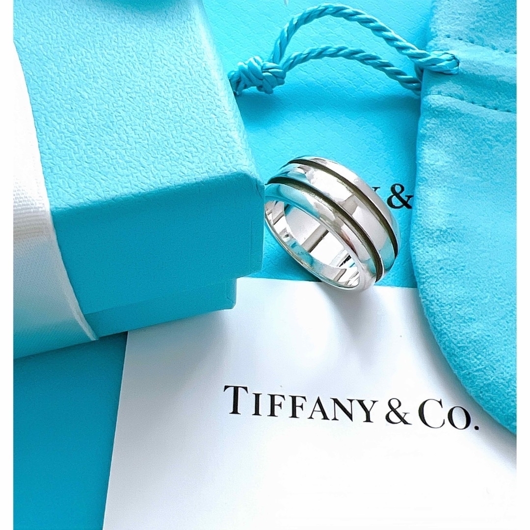 Tiffany & Co.(ティファニー)の美品✨ティファニーリンググルーブドダブルラインリング　17号シルバー指輪　メンズ メンズのアクセサリー(リング(指輪))の商品写真