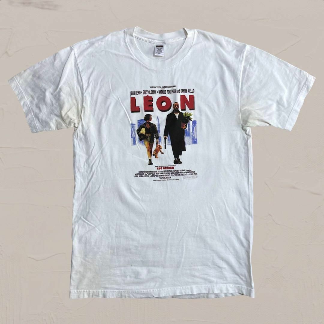 WHW ムービー Tシャツ ビンテージ 白 レオン LEON マチルダ 映画 WHW ムービー Tシャツ ビンテージ 白 レオン LEON マチルダ 映画
