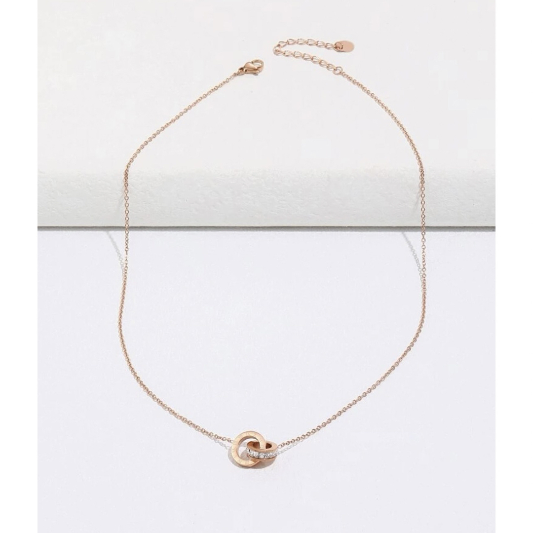 TOMORROWLAND(トゥモローランド)の【Design W ring necklace】#172 18k レディースのアクセサリー(ネックレス)の商品写真