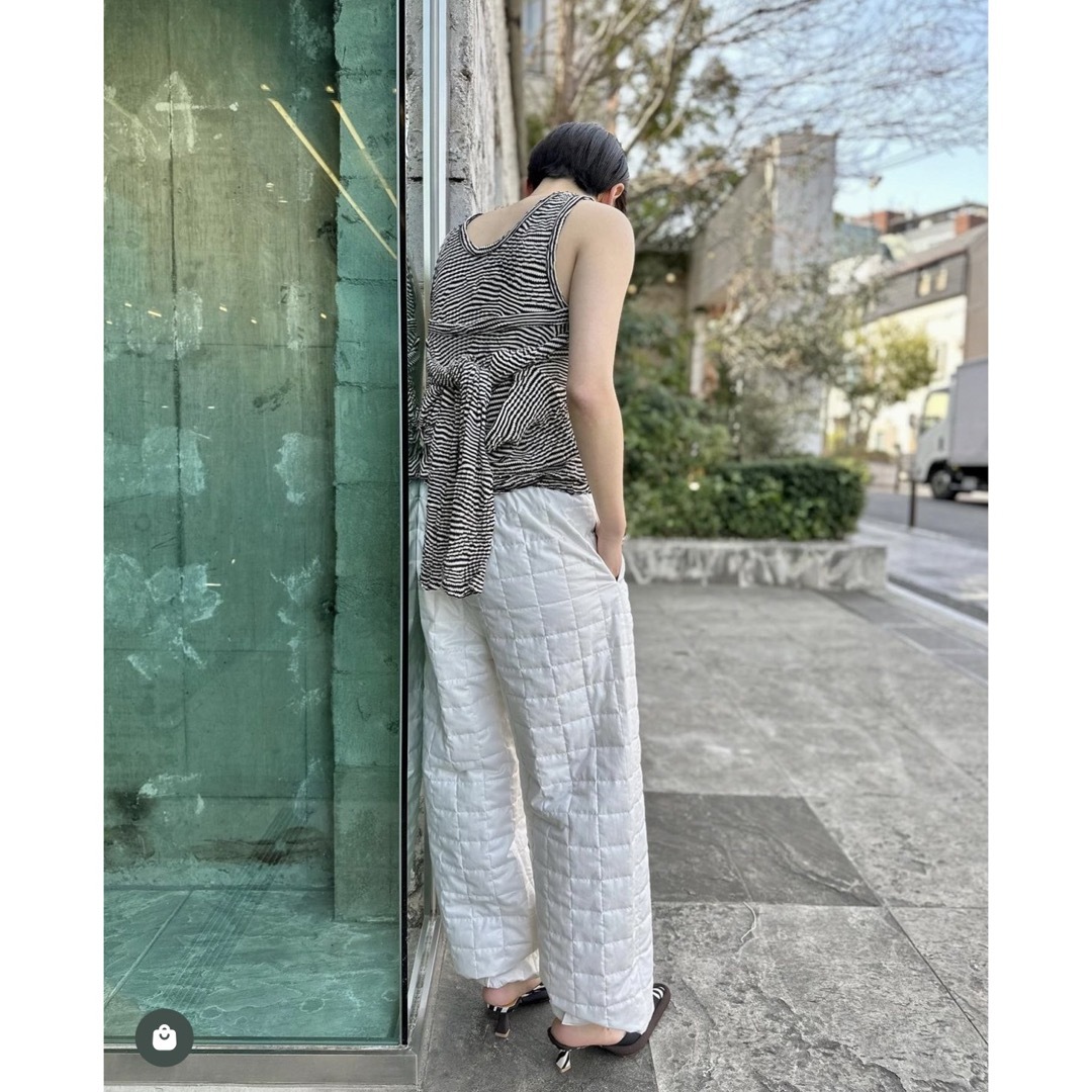 6 (ROKU) - <6 COTTON MIX PATTERN BORDER カーディガン タンクの通販