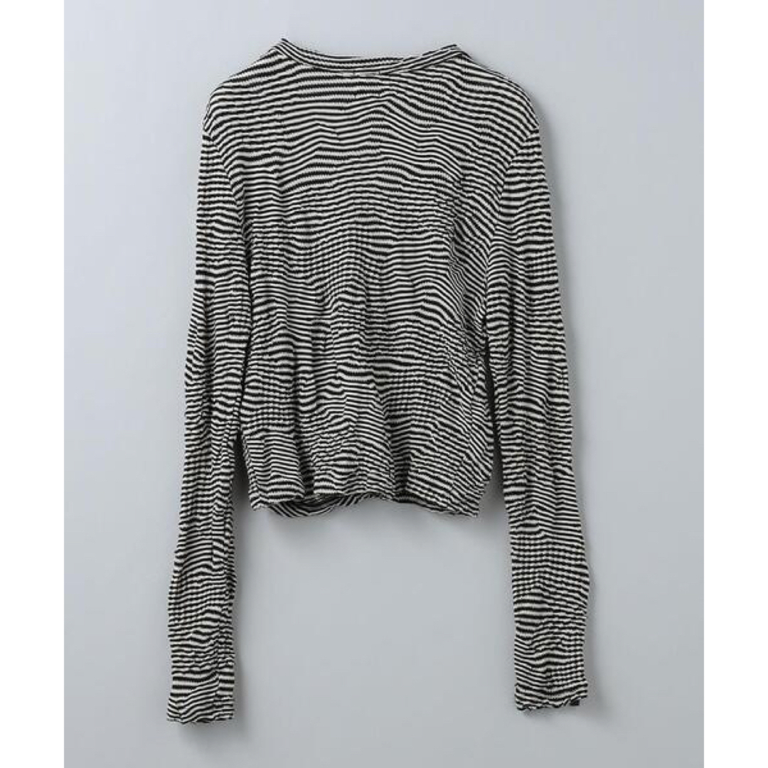 6 (ROKU) - ＜6 COTTON MIX PATTERN BORDER カーディガン タンク