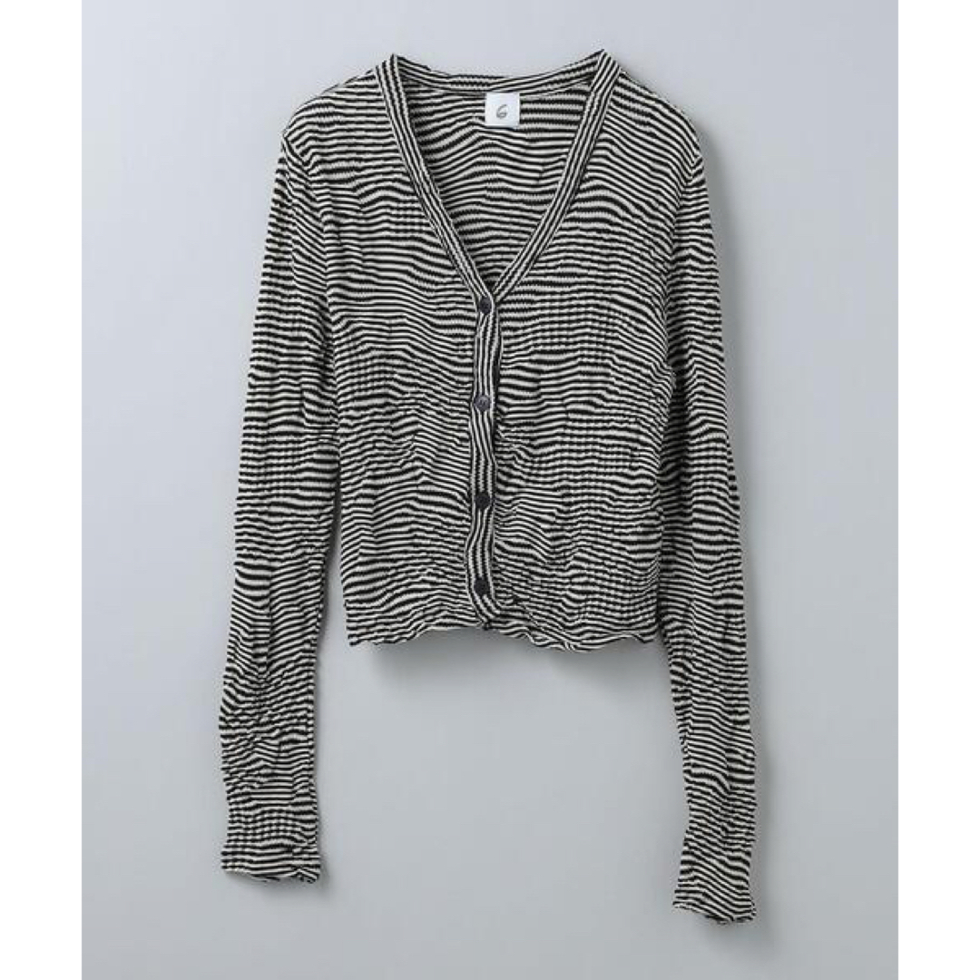 6 (ROKU) - <6 COTTON MIX PATTERN BORDER カーディガン タンクの通販
