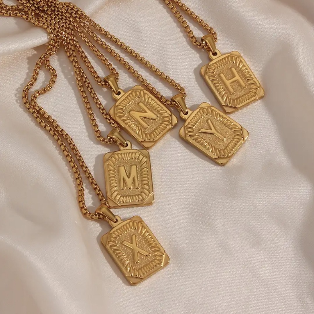 STUSSY(ステューシー)の【spell T gold necklace】#871 18k メンズのアクセサリー(ネックレス)の商品写真